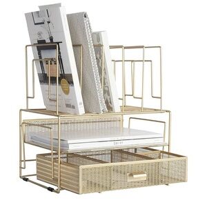 Gold office organizer